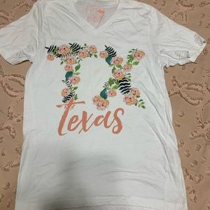 super cute floral design texas shirt